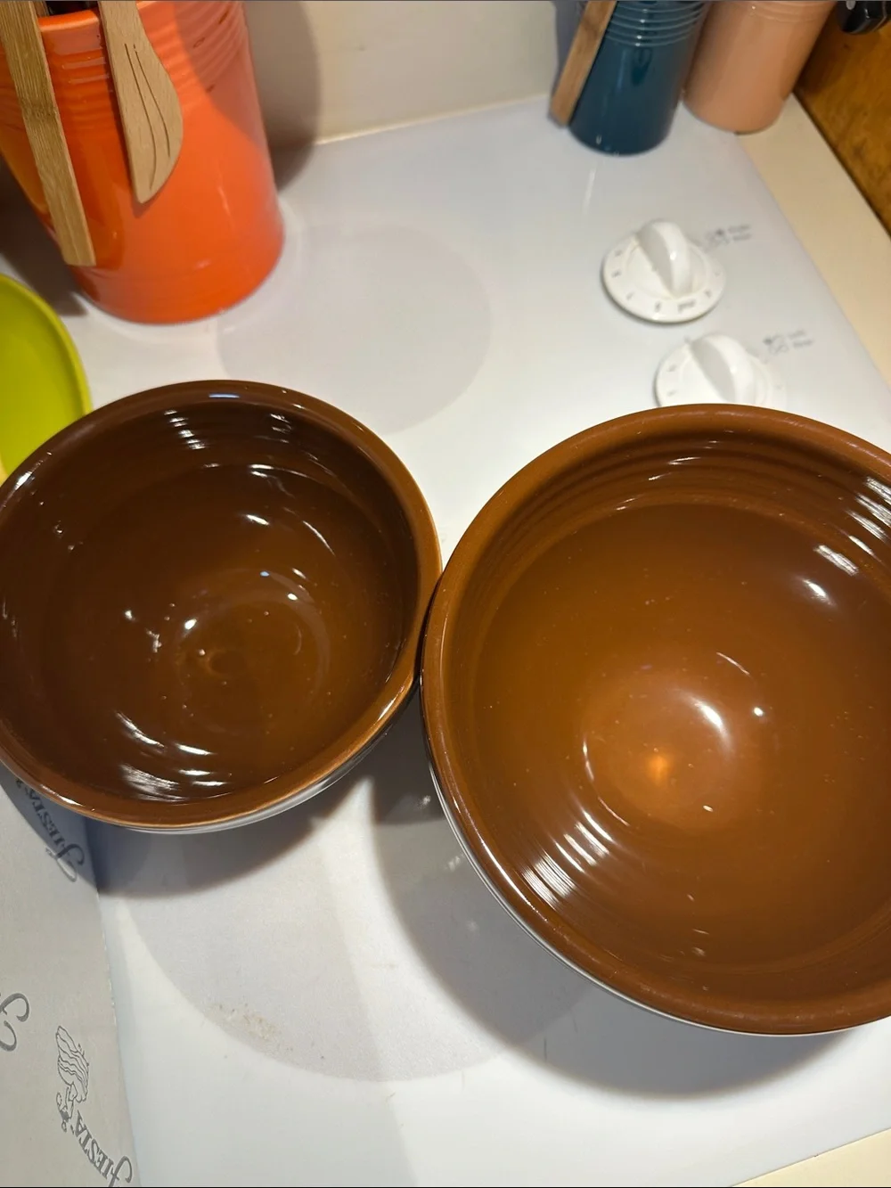 Fiesta Chocolate Brown 2-Piece Prep Bowl Set